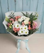 Букет цветов из:  Розы, Лизиантусы и Хризантемы #REPLACE_PRED# Ардатове Нижегородской области