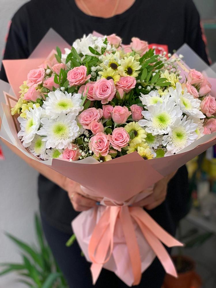 Букет цветов из: Розы и Хризантемы в Ардатове Нижегородской области