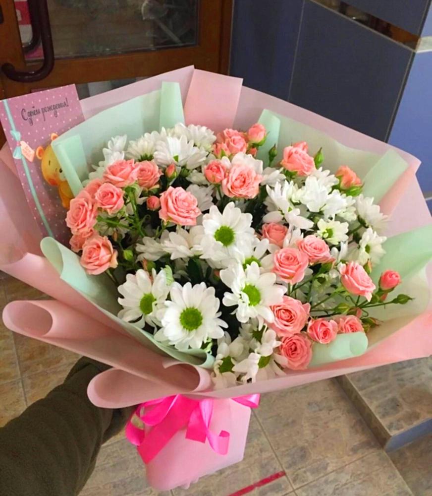 Букет цветов из: Розы и Хризантемы в Ардатове Нижегородской области