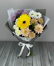 Букет цветов из:  Розы, Герберы и Хризантемы в Ардатове Нижегородской области