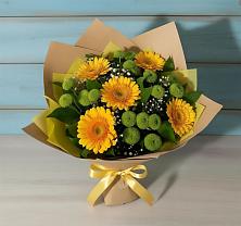 Букет цветов из:  Герберы и Хризантемы в Ардатове Нижегородской области