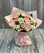 Букет цветов из:  Гвоздики, Розы и Хризантемы в Ардатове Нижегородской области