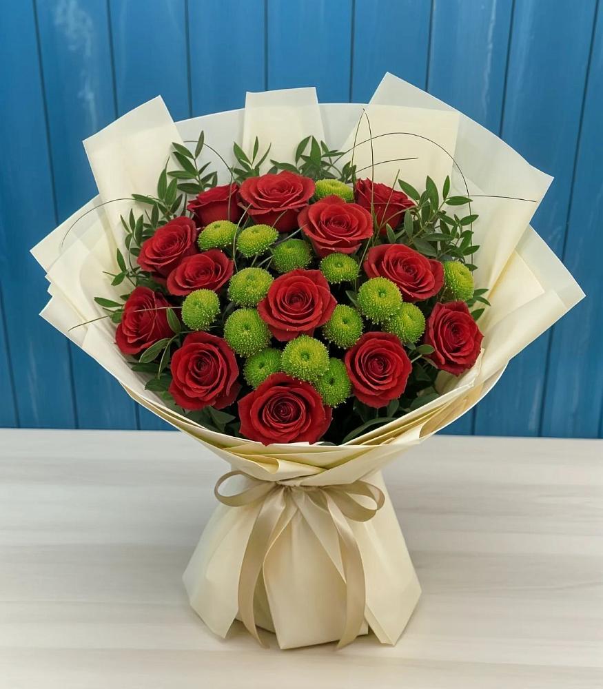 Букет цветов из: Розы и Хризантемы в Ардатове Нижегородской области