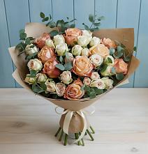 Букет цветов из:  Альстромерии и Розы в Ардатове Нижегородской области